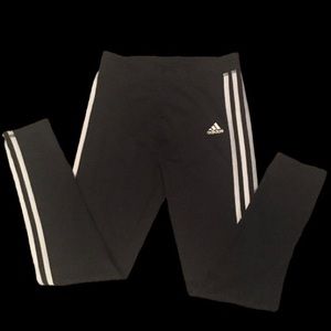 Adidas Girls 3 Striped Joggers/Track Pants